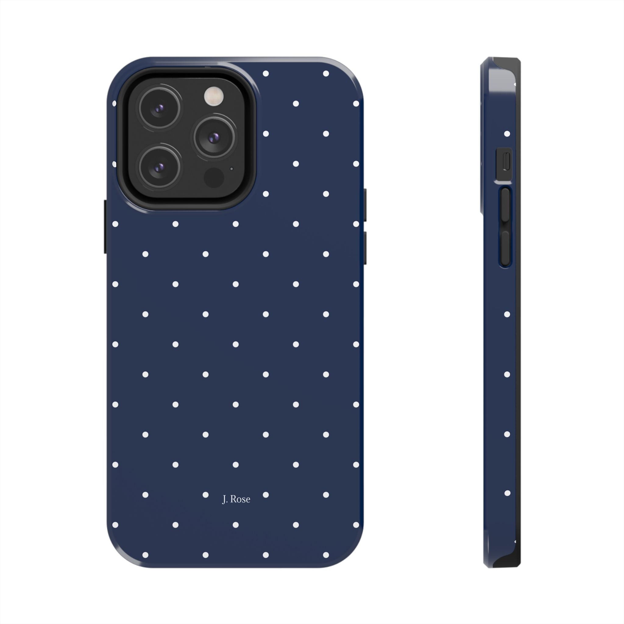NAVY POLKA DOT