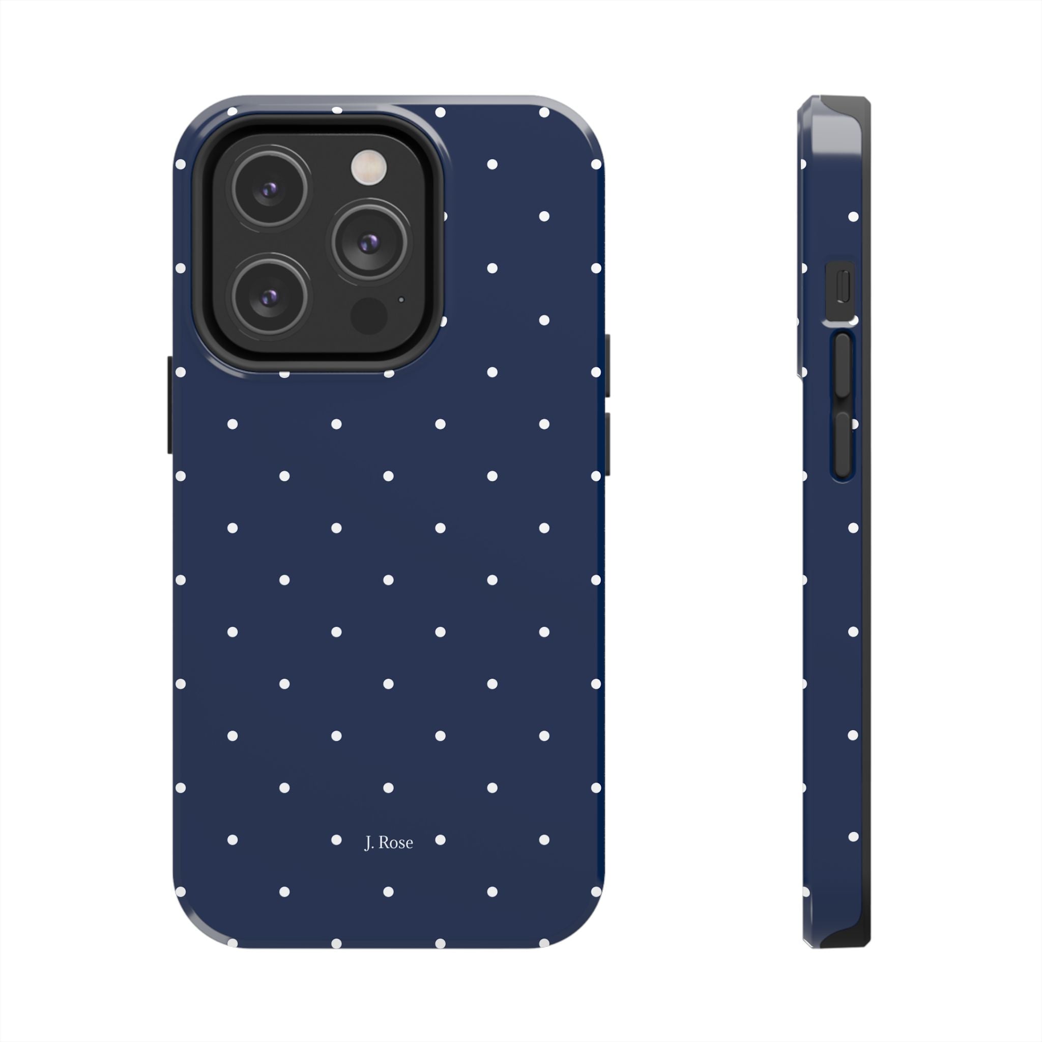 NAVY POLKA DOT
