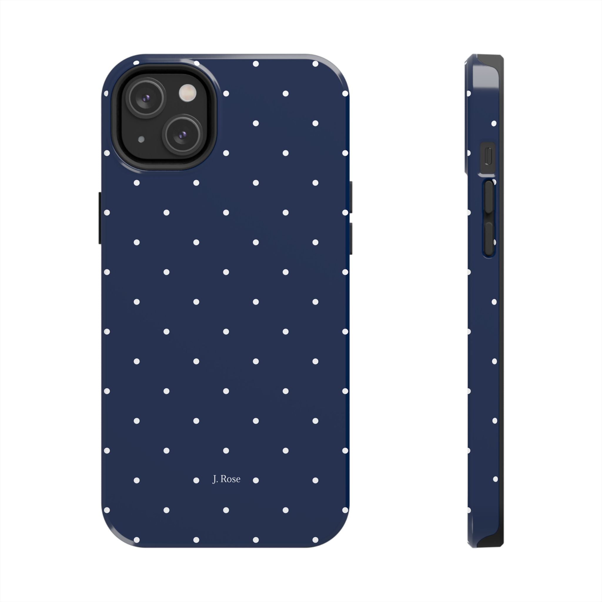 NAVY POLKA DOT